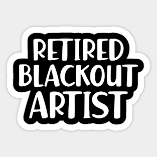 Retired blackout Artist w Sticker